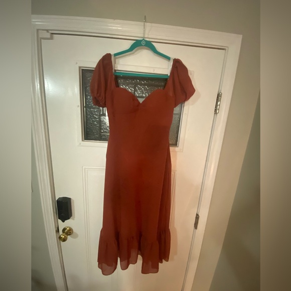 AZAZIE Midi Dress - Terracotta - Picture 6 of 12